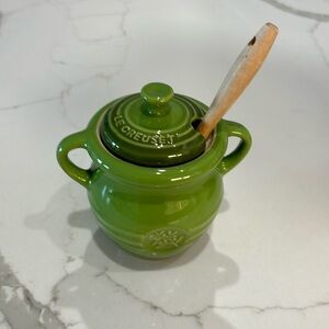 La Creuset olive jar